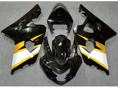 2004-2005 Gloss Black & Yellow GSXR 600-750 Motorcycle Fairings