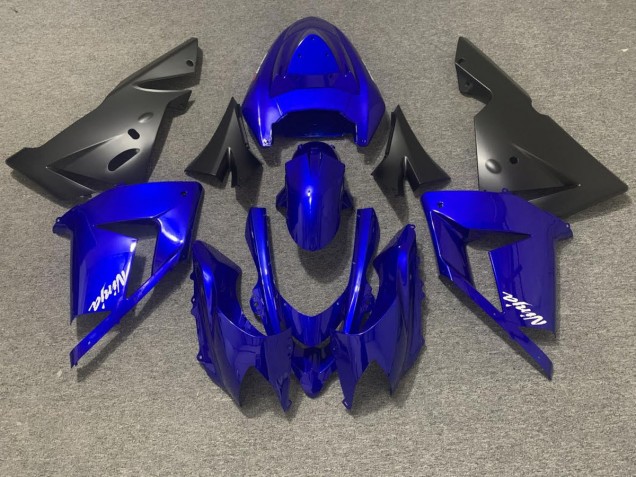 2004-2005 Gloss Blue and Black ZX10R Motorcycle Fairings 2004-2005 Gloss Blue and Black ZX10R Motorcycle Fairings