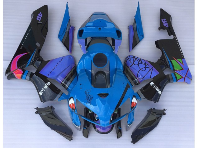2005-2006 Blue Shark CBR600RR Motorcycle Fairings 2005-2006 Blue Shark CBR600RR Motorcycle Fairings