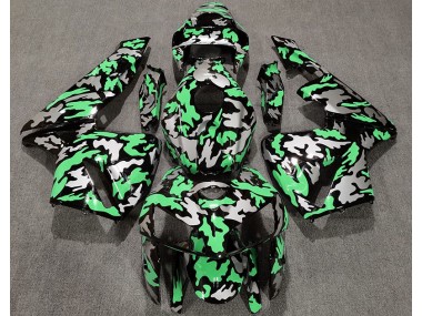2005-2006 Camo & LIGHT GREEN CBR600RR Motorcycle Fairings