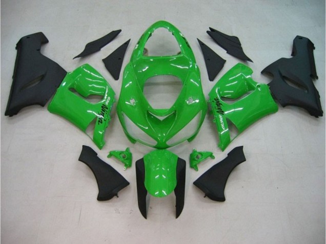 2005-2006 Gloss Green Matte ZX6R Motorcycle Fairings 2005-2006 Gloss Green Matte ZX6R Motorcycle Fairings