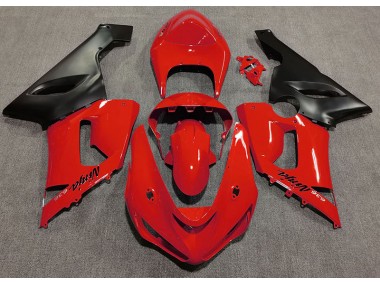 2005-2006 Gloss Red ZX6R Motorcycle Fairings