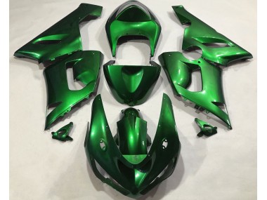 2005-2006 Metallic Green ZX6R Motorcycle Fairings