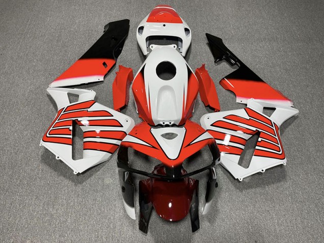 2005-2006 Red and White Wings CBR600RR Motorcycle Fairings