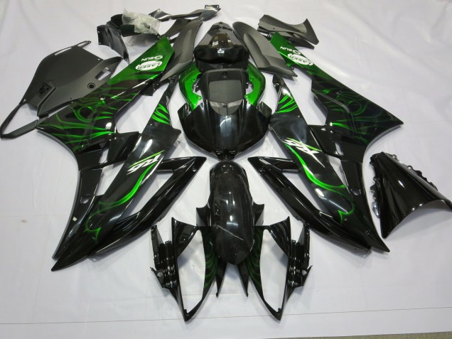 2006-2007 Green Flame R6 Motorcycle Fairings 2006-2007 Green Flame R6 Motorcycle Fairings
