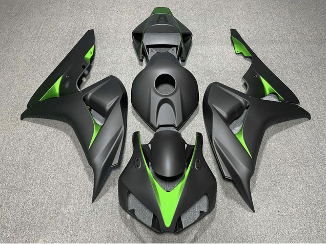2006-2007 Matte Black and Green CBR1000RR Motorcycle Fairings 2006-2007 Matte Black and Green CBR1000RR Motorcycle Fairings