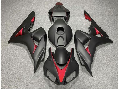 2006-2007 Matte Black and Light Blue CBR1000RR Motorcycle Fairings