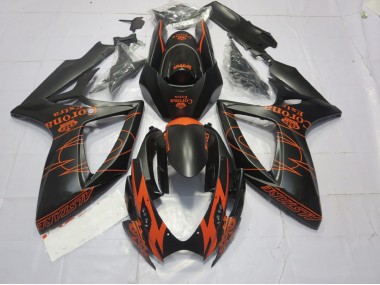 2006-2007 Orange Matte GSXR 600-750 Motorcycle Fairings