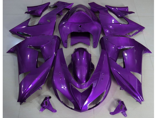 2006-2007 Purple Plain ZX10R Motorcycle Fairings 2006-2007 Purple Plain ZX10R Motorcycle Fairings
