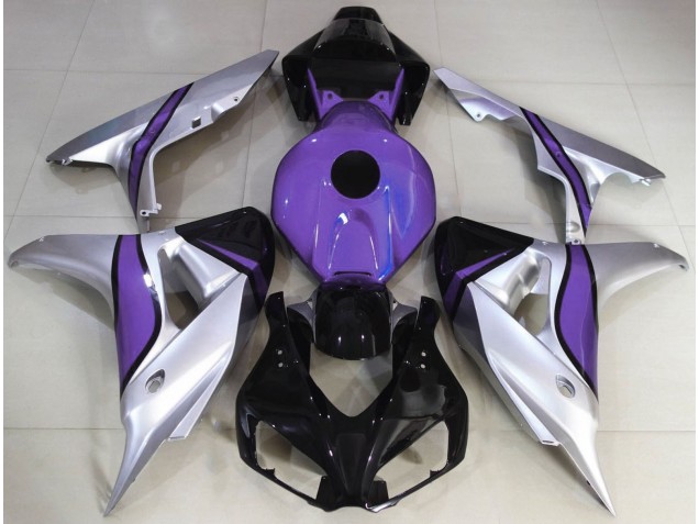 2006-2007 Silver and Purple Custom CBR1000RR Motorcycle Fairings 2006-2007 Silver and Purple Custom CBR1000RR Motorcycle Fairings