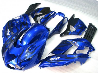 2006-2011 Blue Flame ZX14R Motorcycle Fairings