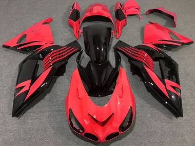 2006-2011 Bright Red ZX14R Motorcycle Fairings