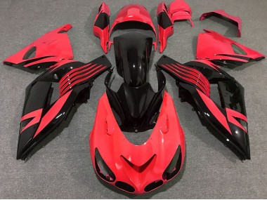 2006-2011 Bright Red ZX14R Motorcycle Fairings