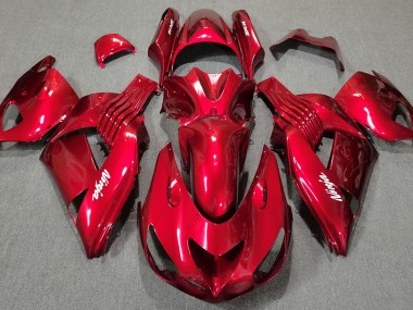 2006-2011 Gloss Red ZX14R Motorcycle Fairings