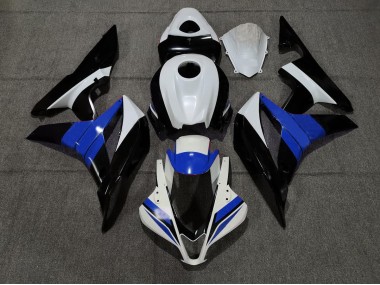 2007-2008 Black White and Blue CBR600RR Motorcycle Fairings