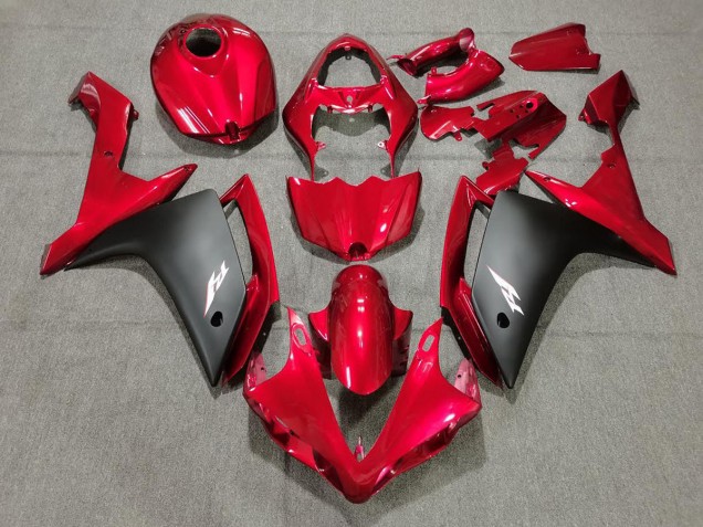 2007-2008 Candy Red & Black R1 Motorcycle Fairings 2007-2008 Candy Red & Black R1 Motorcycle Fairings