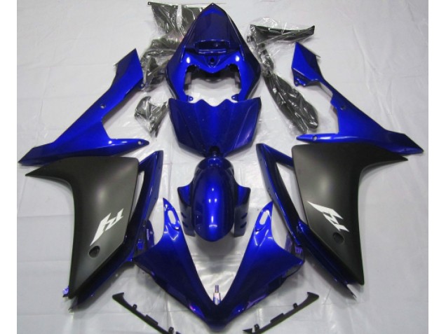 2007-2008 Gloss Blue and Black R1 Motorcycle Fairings 2007-2008 Gloss Blue and Black R1 Motorcycle Fairings