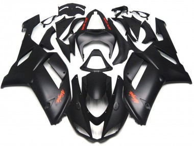 2007-2008 Matte Black Red Decals ZX6R Motorcycle Fairings