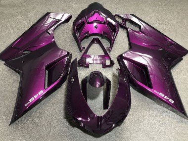 2007-2014 Deep Pink Ducati 848 1098 1198 Motorcycle Fairings