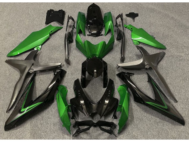 2008-2010 Gloss Green & Green R GSXR 600-750 Motorcycle Fairings 2008-2010 Gloss Green & Green R GSXR 600-750 Motorcycle Fairings
