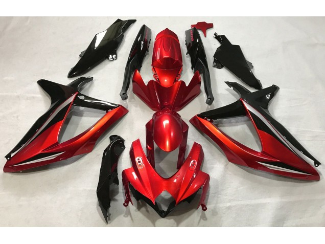 2008-2010 Gloss Red GSXR 600-750 Motorcycle Fairings 2008-2010 Gloss Red GSXR 600-750 Motorcycle Fairings