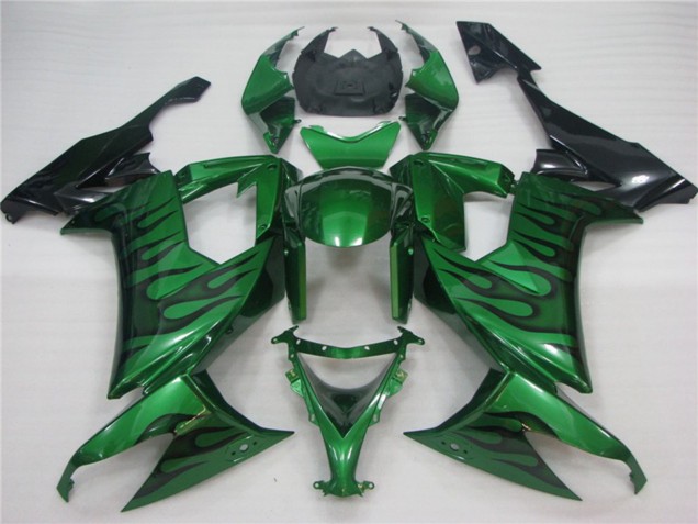 2008-2010 Green Flame ZX10R Motorcycle Fairings 2008-2010 Green Flame ZX10R Motorcycle Fairings