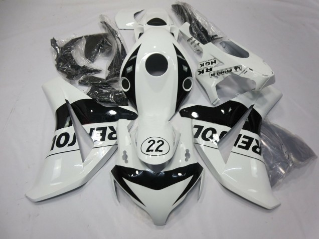 2008-2011 22 Repsol White CBR1000RR Motorcycle Fairings 2008-2011 22 Repsol White CBR1000RR Motorcycle Fairings