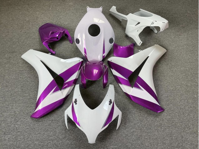 2008-2011 Gloss White & Purple Trim CBR1000RR Motorcycle Fairings