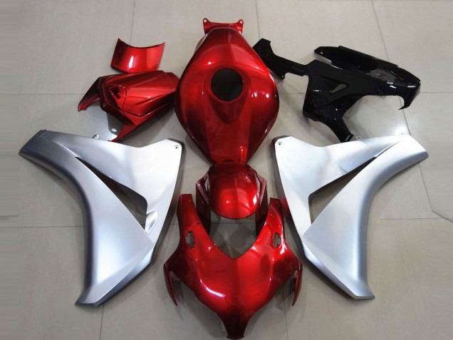 2008-2011 Silver and Candy Apple CBR1000RR Motorcycle Fairings 2008-2011 Silver and Candy Apple CBR1000RR Motorcycle Fairings