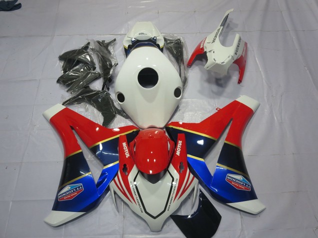 2008-2011 White Blue and Red CBR1000RR Motorcycle Fairings 2008-2011 White Blue and Red CBR1000RR Motorcycle Fairings