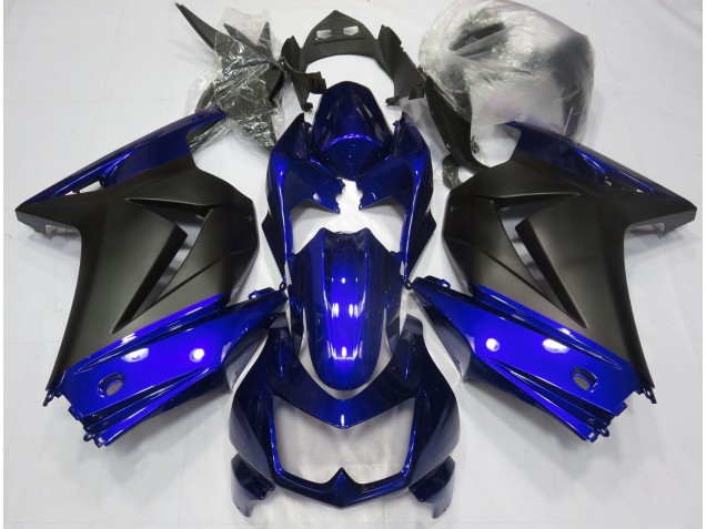 2008-2012 Blue and Matte Black Ninja 250 Motorcycle Fairings 2008-2012 Blue and Matte Black Ninja 250 Motorcycle Fairings