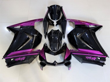 2008-2012 Gloss Black & Purple Ninja 250 Motorcycle Fairings