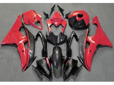 2008-2016 Gloss Red and Carbon R6 Motorcycle Fairings