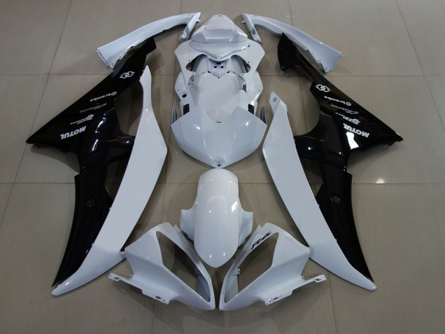 2008-2016 Gloss White / Black R6 Motorcycle Fairings 2008-2016 Gloss White / Black R6 Motorcycle Fairings