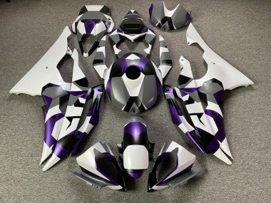 2008-2016 Mystic Purple Snow Camo R6 Motorcycle Fairings