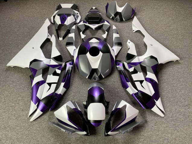2008-2016 Mystic Purple Snow Camo R6 Motorcycle Fairings 2008-2016 Mystic Purple Snow Camo R6 Motorcycle Fairings