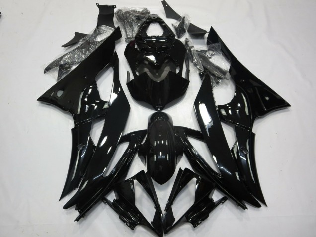 2008-2016 No.2 Gloss Black R6 Motorcycle Fairings 2008-2016 No.2 Gloss Black R6 Motorcycle Fairings