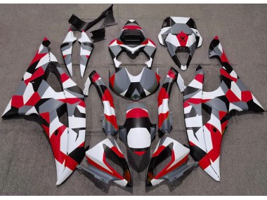 2008-2016 Red Camo Plain R6 Motorcycle Fairings