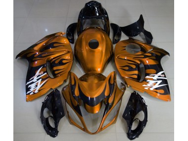 2008-2020 Gloss Orange & Black GSXR 1300 Hayabusa Motorcycle Fairings