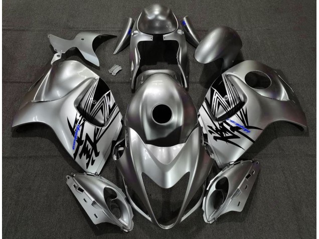 2008-2020 Liquid Silver & Blue GSXR 1300 Hayabusa Motorcycle Fairings 2008-2020 Liquid Silver & Blue GSXR 1300 Hayabusa Motorcycle Fairings