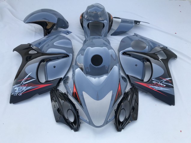 2008-2020 Nardo Grey and Black Limited GSXR 1300 Hayabusa Motorcycle Fairings 2008-2020 Nardo Grey and Black Limited GSXR 1300 Hayabusa Motorcycle Fairings