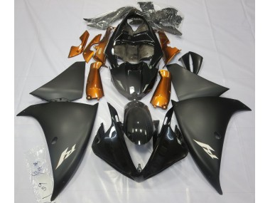 2009-2011 Matte Black & Orange R1 Motorcycle Fairings
