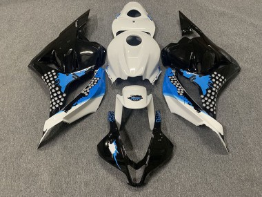 2009-2012 Black Blue and White CBR600RR Motorcycle Fairings