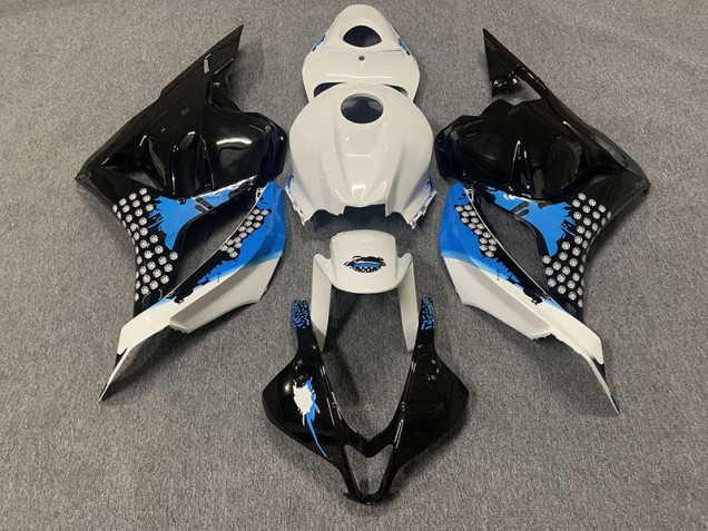 2009-2012 Black Blue and White CBR600RR Motorcycle Fairings 2009-2012 Black Blue and White CBR600RR Motorcycle Fairings