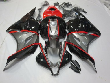 2009-2012 Black and Grey Red Pin CBR600RR Motorcycle Fairings