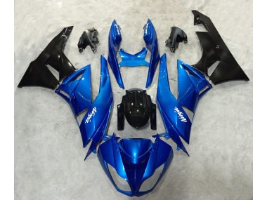 2009-2012 Blue and Black Ninja ZX6R Motorcycle Fairings