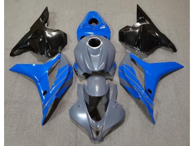 2009-2012 Double Blue on Grey CBR600RR Motorcycle Fairings