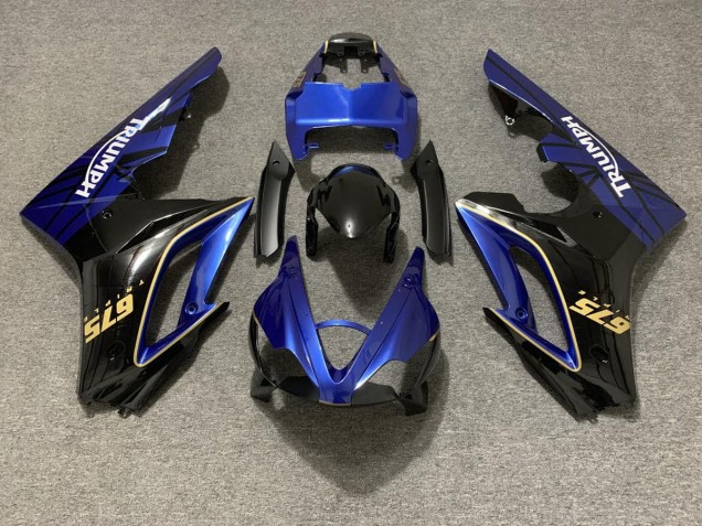 2009-2012 Gloss Blue and Black Daytona 675 Motorcycle Fairings 2009-2012 Gloss Blue and Black Daytona 675 Motorcycle Fairings