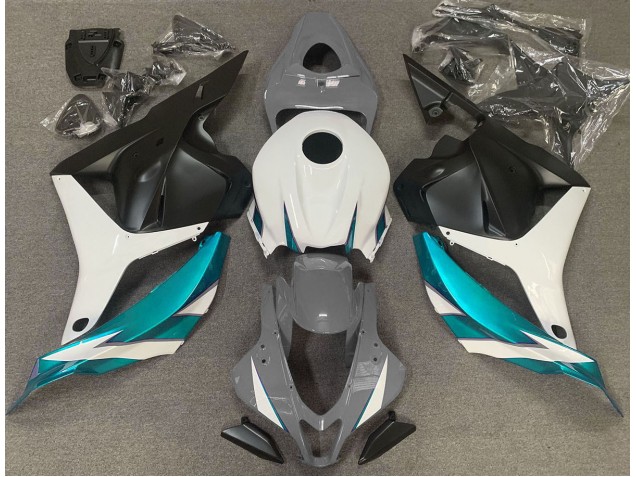 2009-2012 Gloss Grey White and Light Blue CBR600RR Motorcycle Fairings 2009-2012 Gloss Grey White and Light Blue CBR600RR Motorcycle Fairings
