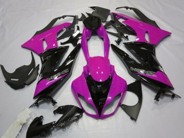 2009-2012 Gloss Pink and Black ZX6R Motorcycle Fairings